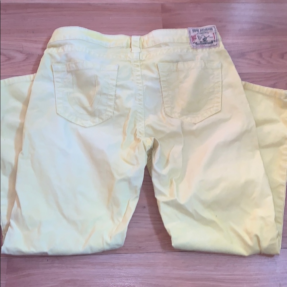 True religion jeans women’s bright yellow